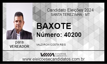 Candidato BAXOTE 2024 - SANTA TEREZINHA - Eleições