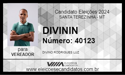 Candidato DIVININ 2024 - SANTA TEREZINHA - Eleições