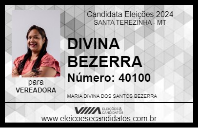 Candidato DIVINA BEZERRA 2024 - SANTA TEREZINHA - Eleições