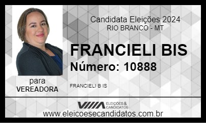 Candidato FRANCIELI BIS 2024 - RIO BRANCO - Eleições