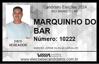 Candidato MARQUINHO DO BAR 2024 - RIO BRANCO - Eleições