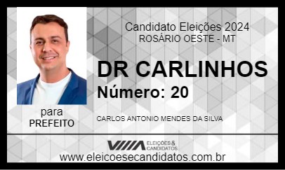 Candidato DR CARLINHOS 2024 - ROSÁRIO OESTE - Eleições