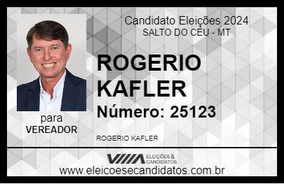 Candidato ROGERIO KAFLER 2024 - SALTO DO CÉU - Eleições