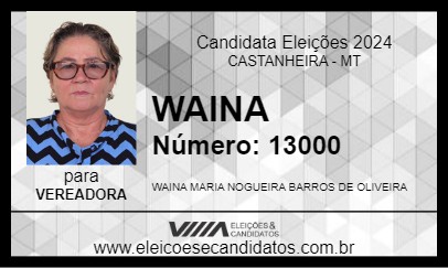 Candidato WAINA 2024 - CASTANHEIRA - Eleições