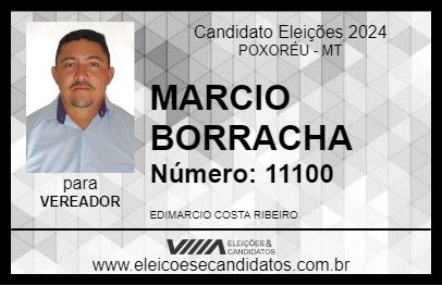 Candidato MARCIO BORRACHA 2024 - POXORÉU - Eleições