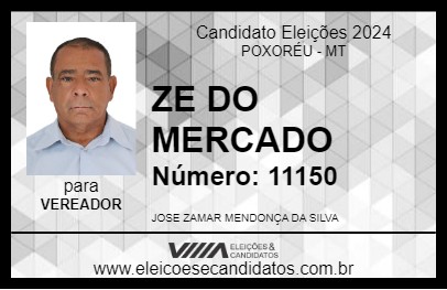 Candidato ZE DO MERCADO 2024 - POXORÉU - Eleições