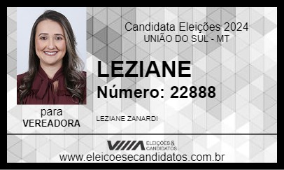 Candidato LEZIANE 2024 - UNIÃO DO SUL - Eleições