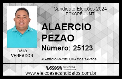 Candidato ALAERCIO PEZAO 2024 - POXORÉU - Eleições