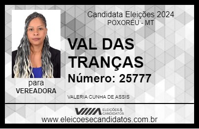 Candidato VAL DAS TRANÇAS 2024 - POXORÉU - Eleições