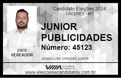 Candidato JUNIOR PUBLICIDADES 2024 - CÁCERES - Eleições