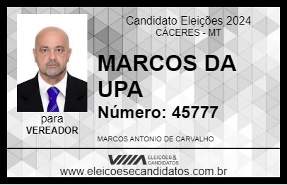 Candidato MARCOS ENFERMEIRO 2024 - CÁCERES - Eleições