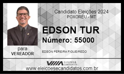 Candidato EDSON TUR 2024 - POXORÉU - Eleições