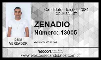 Candidato ZENADIO  2024 - COLNIZA - Eleições