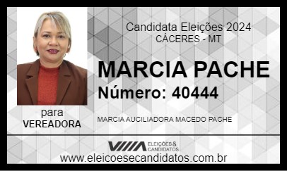 Candidato MARCIA PACHE REPÓRTER 2024 - CÁCERES - Eleições