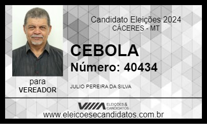 Candidato CEBOLA 2024 - CÁCERES - Eleições