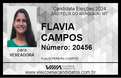 Candidato FLAVIA CAMPOS 2024 - SÃO FÉLIX DO ARAGUAIA - Eleições