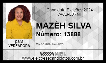 Candidato MAZÉH SILVA 2024 - CÁCERES - Eleições