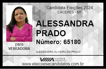 Candidato ALESSANDRA PRADO 2024 - CÁCERES - Eleições