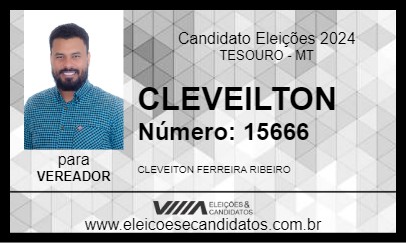 Candidato CLEVEILTON 2024 - TESOURO - Eleições