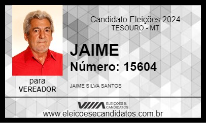 Candidato JAIME 2024 - TESOURO - Eleições