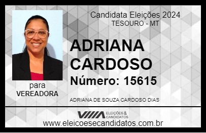 Candidato ADRIANA CARDOSO 2024 - TESOURO - Eleições