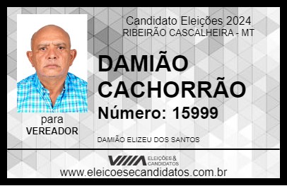 Candidato DAMIÃO CACHORRÃO 2024 - RIBEIRÃO CASCALHEIRA - Eleições