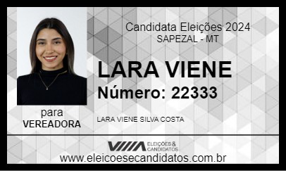 Candidato LARA VIENE 2024 - SAPEZAL - Eleições