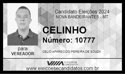 Candidato CELINHO 2024 - NOVA BANDEIRANTES - Eleições