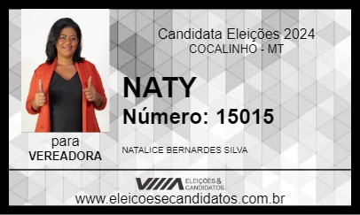 Candidato NATY 2024 - COCALINHO - Eleições