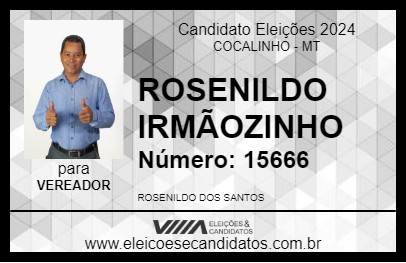 Candidato ROSENILDO IRMÃOZINHO 2024 - COCALINHO - Eleições