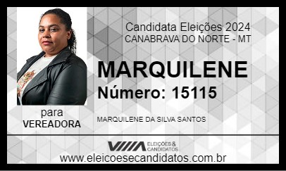 Candidato MARQUILENE 2024 - CANABRAVA DO NORTE - Eleições