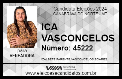 Candidato ICA VASCONCELOS 2024 - CANABRAVA DO NORTE - Eleições