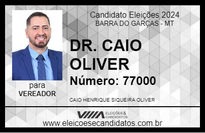 Candidato DR. CAIO OLIVER 2024 - BARRA DO GARÇAS - Eleições