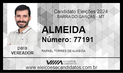 Candidato ALMEIDA 2024 - BARRA DO GARÇAS - Eleições