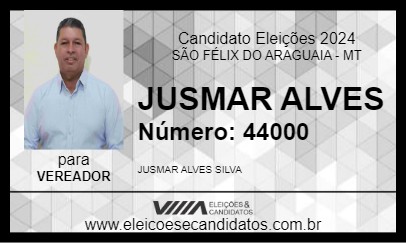 Candidato JUSMAR ALVES 2024 - SÃO FÉLIX DO ARAGUAIA - Eleições