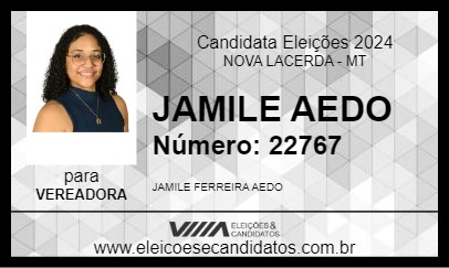 Candidato JAMILE AEDO 2024 - NOVA LACERDA - Eleições