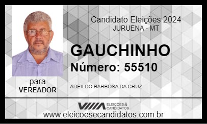 Candidato GAUCHINHO 2024 - JURUENA - Eleições