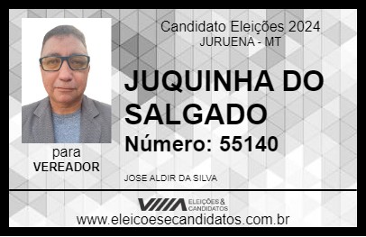 Candidato JUQUINHA DO SALGADO 2024 - JURUENA - Eleições