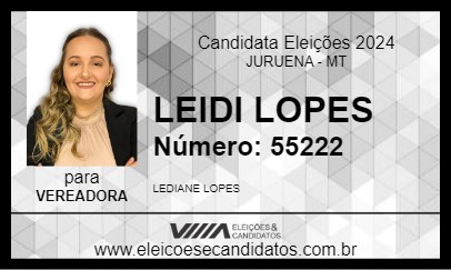 Candidato LEIDI LOPES 2024 - JURUENA - Eleições