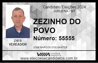 Candidato ZEZINHO DO POVO 2024 - JURUENA - Eleições