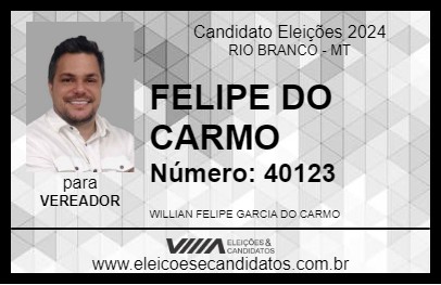 Candidato FELIPE DO CARMO 2024 - RIO BRANCO - Eleições