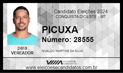 Candidato PICUXA 2024 - CONQUISTA D\OESTE - Eleições