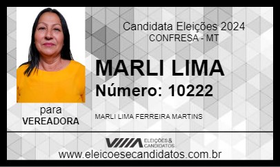 Candidato MARLI LIMA 2024 - CONFRESA - Eleições