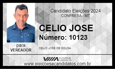 Candidato CELIO JOSE 2024 - CONFRESA - Eleições