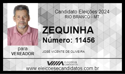 Candidato ZEQUINHA 2024 - RIO BRANCO - Eleições