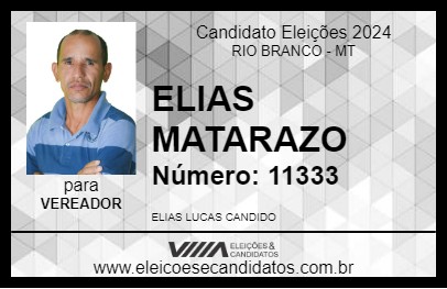 Candidato ELIAS MATARAZO 2024 - RIO BRANCO - Eleições