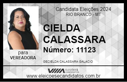 Candidato CIELDA CALASSARA 2024 - RIO BRANCO - Eleições