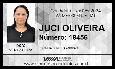 Candidato JUCI OLIVEIRA 2024 - VÁRZEA GRANDE - Eleições