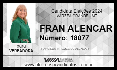 Candidato FRAN ALENCAR 2024 - VÁRZEA GRANDE - Eleições