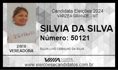 Candidato SILVIA DA SILVA 2024 - VÁRZEA GRANDE - Eleições